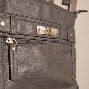 Grey crossbody purse